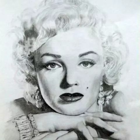 Портрет карандашом Мэрилин Монро (Marilyn Monroe) - Fenlin.ru