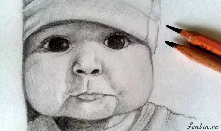 Как нарисовать ребенка? Портреты карандашом - Fenlin.ru
