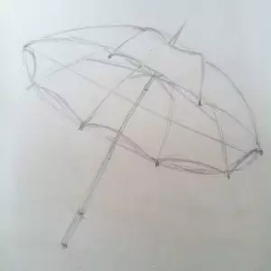 Как нарисовать зонтик карандашом? Шаг 5. Портреты карандашом - Fenlin.ru