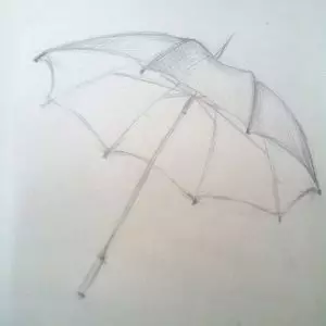 Как нарисовать зонтик карандашом? Шаг 6. Портреты карандашом - Fenlin.ru