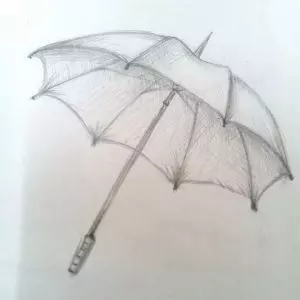 Как нарисовать зонтик карандашом? Шаг 7. Портреты карандашом - Fenlin.ru