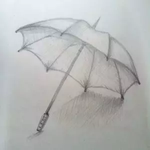 Как нарисовать зонтик карандашом? Шаг 9. Портреты карандашом - Fenlin.ru