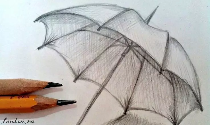 Как нарисовать зонтик карандашом? Портреты карандашом - Fenlin.ru