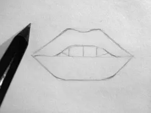 Как нарисовать губы карандашом? Шаг 4. Портреты карандашом - Fenlin.ru