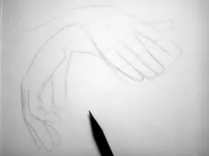 Как нарисовать руки карандашом? Шаг 4. Портреты карандашом - Fenlin.ru