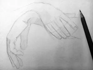 Как нарисовать руки карандашом? Шаг 5. Портреты карандашом - Fenlin.ru