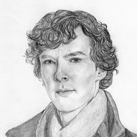 Портрет карандашом Бенедикта Камбербэтча (Benedict Cumberbatch)