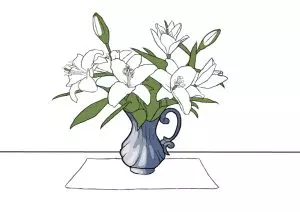 Как нарисовать вазу с цветами? Шаг 17. Портреты карандашом - Fenlin.ru