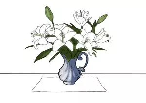 Как нарисовать вазу с цветами? Шаг 19. Портреты карандашом - Fenlin.ru