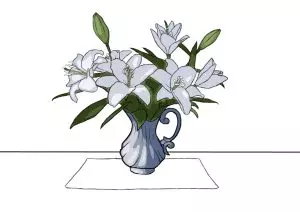 Как нарисовать вазу с цветами? Шаг 21. Портреты карандашом - Fenlin.ru