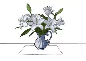 Как нарисовать вазу с цветами? Шаг 22. Портреты карандашом - Fenlin.ru