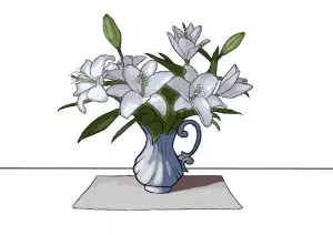 Как нарисовать вазу с цветами? Шаг 24. Портреты карандашом - Fenlin.ru