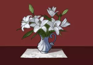 Как нарисовать вазу с цветами? Шаг 26. Портреты карандашом - Fenlin.ru