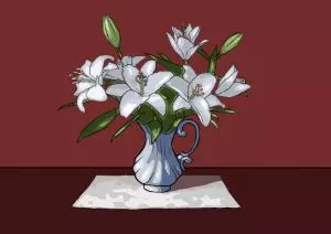 Как нарисовать вазу с цветами? Шаг 28. Портреты карандашом - Fenlin.ru