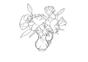 Как нарисовать вазу с цветами? Шаг 9. Портреты карандашом - Fenlin.ru