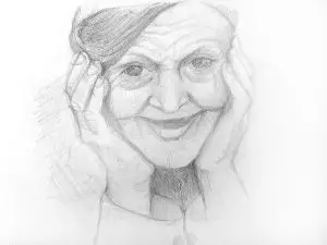 Как нарисовать старушку карандашом? Шаг 10. Портреты карандашом - Fenlin.ru