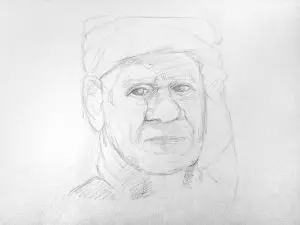 Как нарисовать старика карандашом? Шаг 8. Портреты карандашом - Fenlin.ru